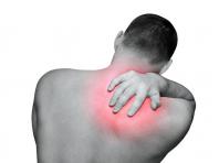 Pain under the right shoulder blade from the back